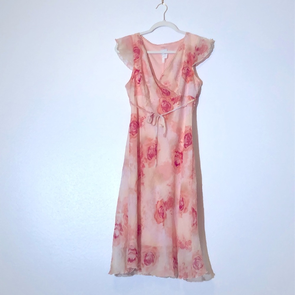 Vintage dress roses